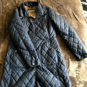 Eddie Bauer Long Quilted Trench Coat